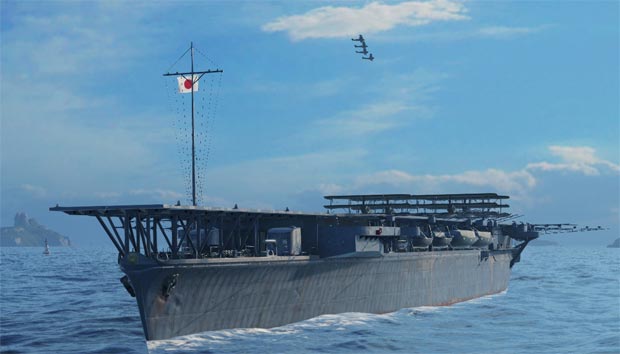 Японский авианосец Ryujo в World of warships