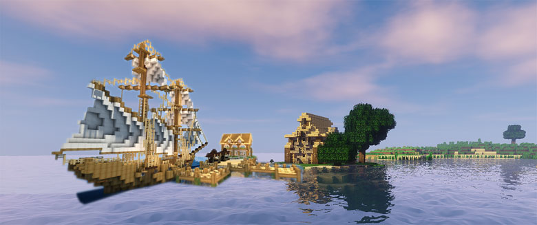 Создавайте корабли в режиме Креатив в Minecraft