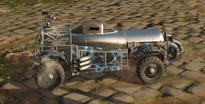 Краска Алюминий и трафарет Молния в Crossout Краска Алюминий и трафарет Молния в Crossout