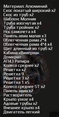Список деталей автомобиля Железный коготь Список деталей автомобиля Железный коготь в Crossout