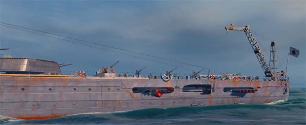 Запуск торпеды в World of warships Запуск торпеды в World of warships