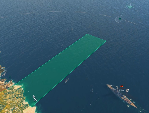 Атака по области в World of warships Атака по области в World of warships