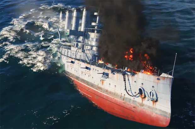 Неподвижный корабль в World of warships - легкая цель Неподвижный корабль в World of warships - легкая цель
