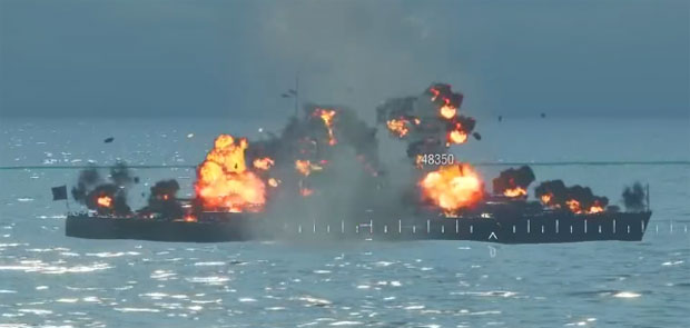 Фатальное попадание в арт. погреб корабля в World of warships Фатальное попадание в арт. погреб корабля в World of warships