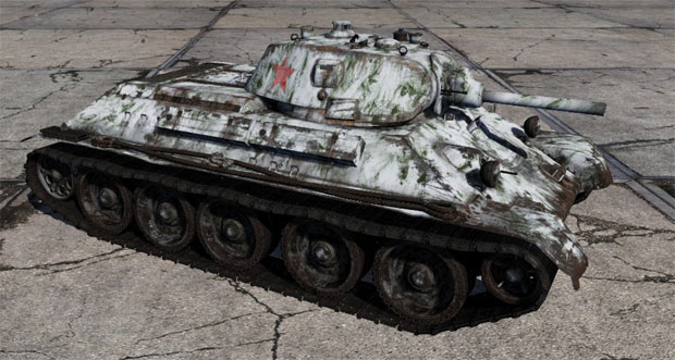Зимний камуфляж для Т-34 Зимний камуфляж для Т-34