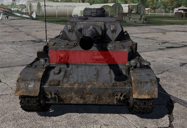 Зона пробития Pz-4 Зона пробития Pz-4