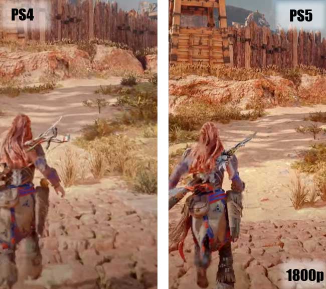 Сравнение игры Horizon Zero Dawn на Playstation 4 и 5 Сравнение игры Horizon Zero Dawn на Playstation 4 и 5