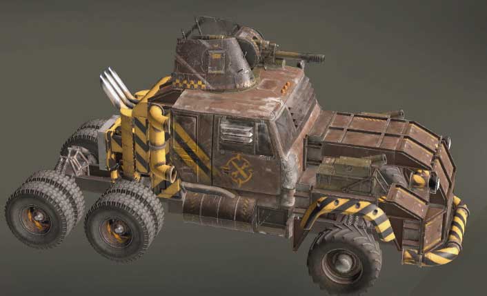 РК Пламя и Башенная пушка на машине в Crossout РК Пламя и Башенная пушка на машине в Crossout